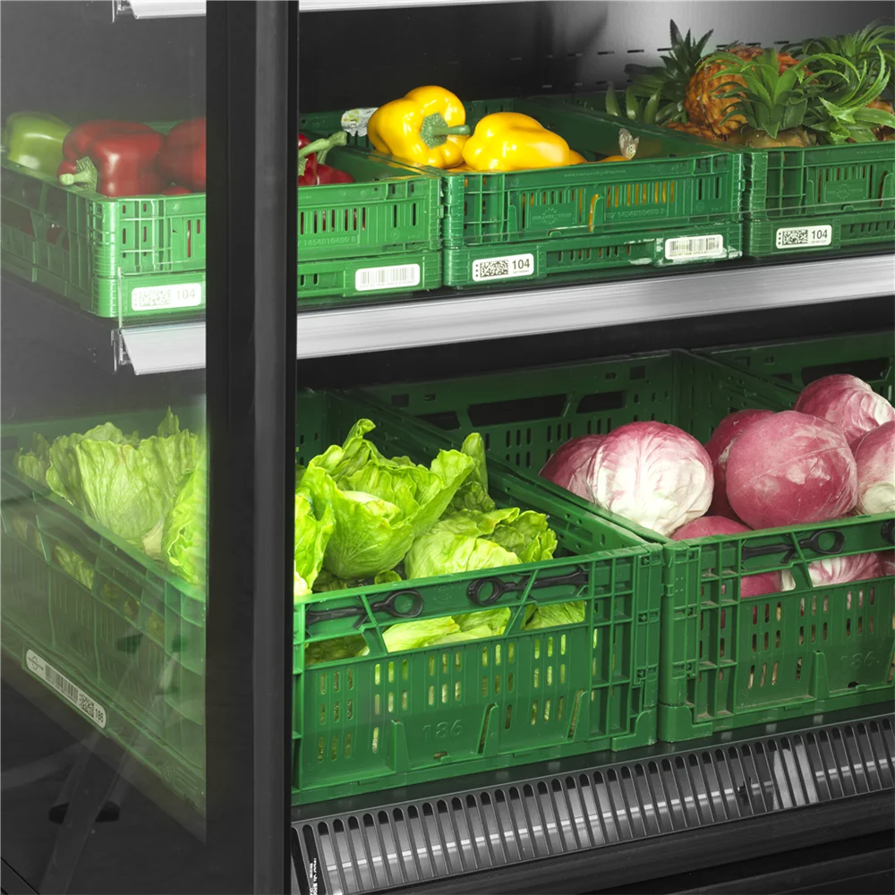 Tefcold Supermarkt Wandkühlregal Multideck EXTRA2500CD schwarz