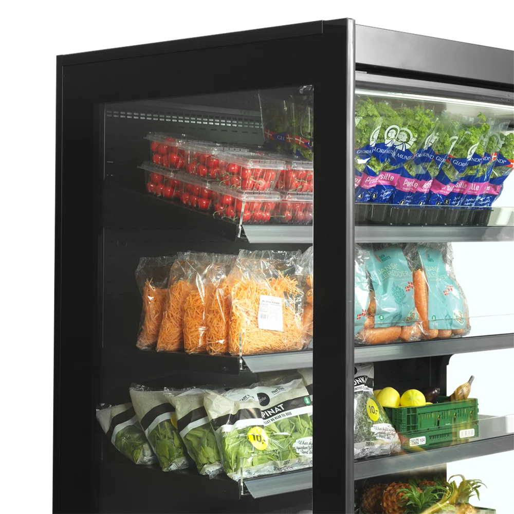 Tefcold Supermarkt Wandkühlregal Multideck EXTRA2500CD schwarz
