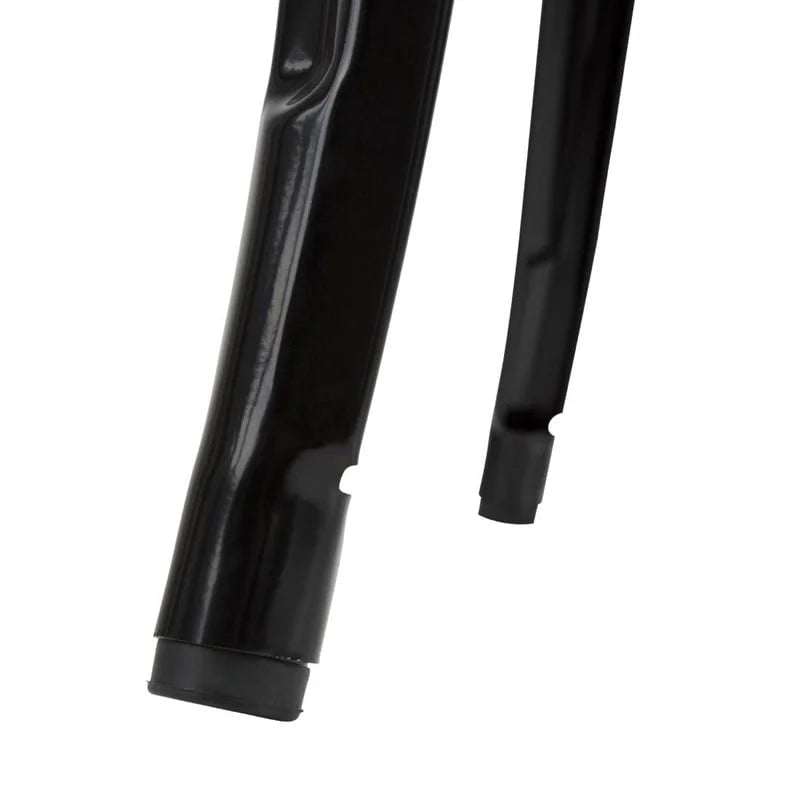 Bolero Bistro Bartisch mit Holzplatte schwarz