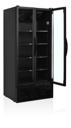 Tefcold Getränkekühlschrank FS890HBLACK schwarz