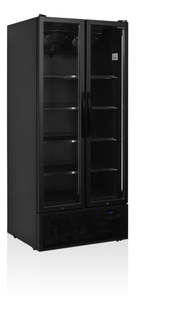 Tefcold Getränkekühlschrank FS890HBLACK schwarz