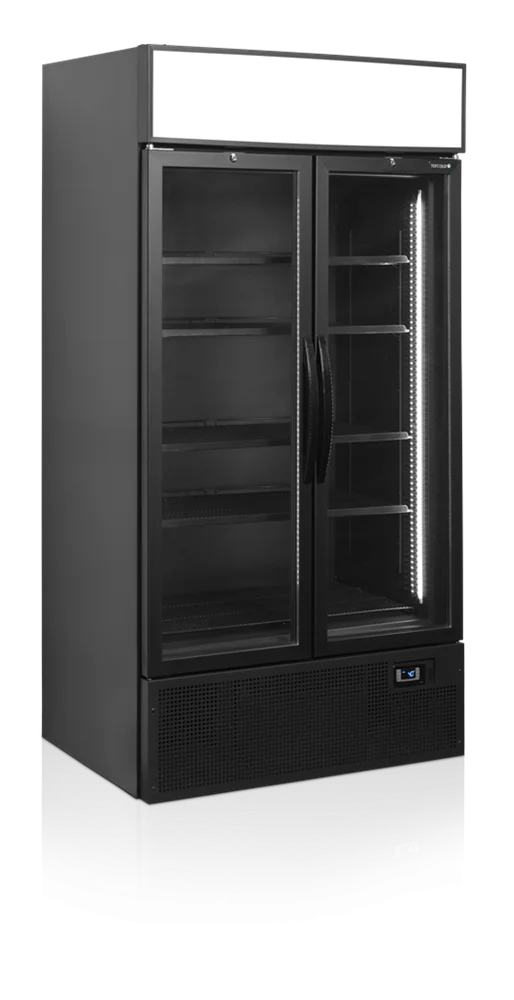 Tefcold Getränkekühlschrank FSC1000HBLACK schwarz