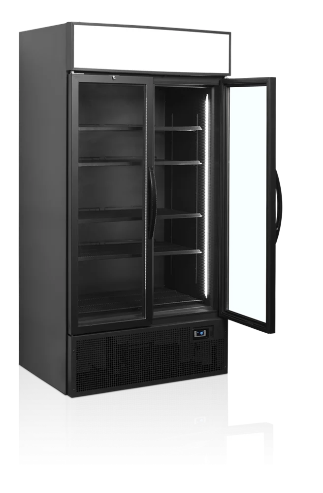 Tefcold Getränkekühlschrank FSC1000HBLACK schwarz