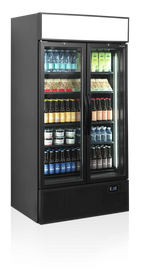 Tefcold Getränkekühlschrank FSC1000HBLACK schwarz