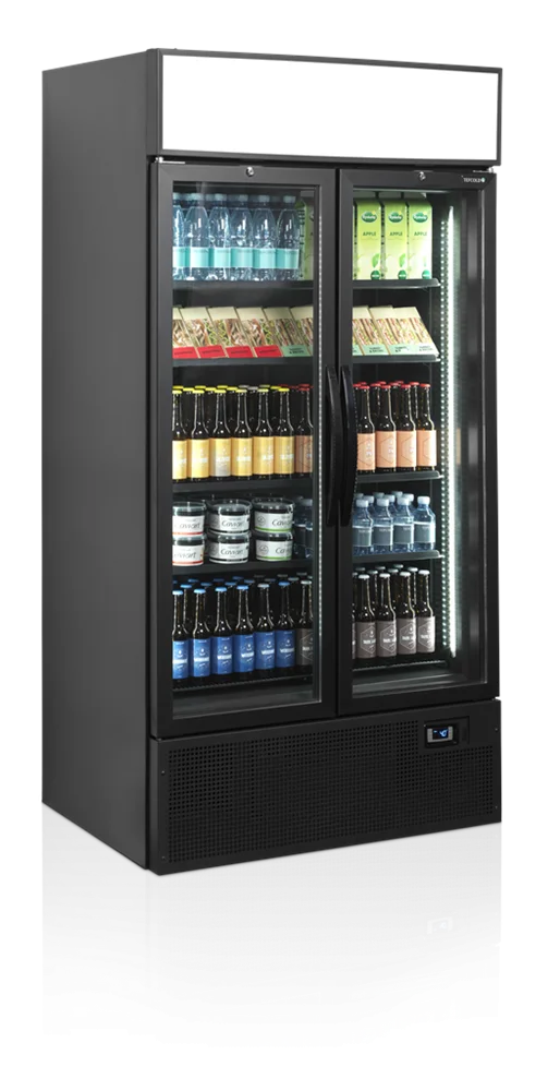 Tefcold Getränkekühlschrank FSC1000HBLACK schwarz