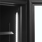 Tefcold Getränkekühlschrank FSC1200HBLACK schwarz