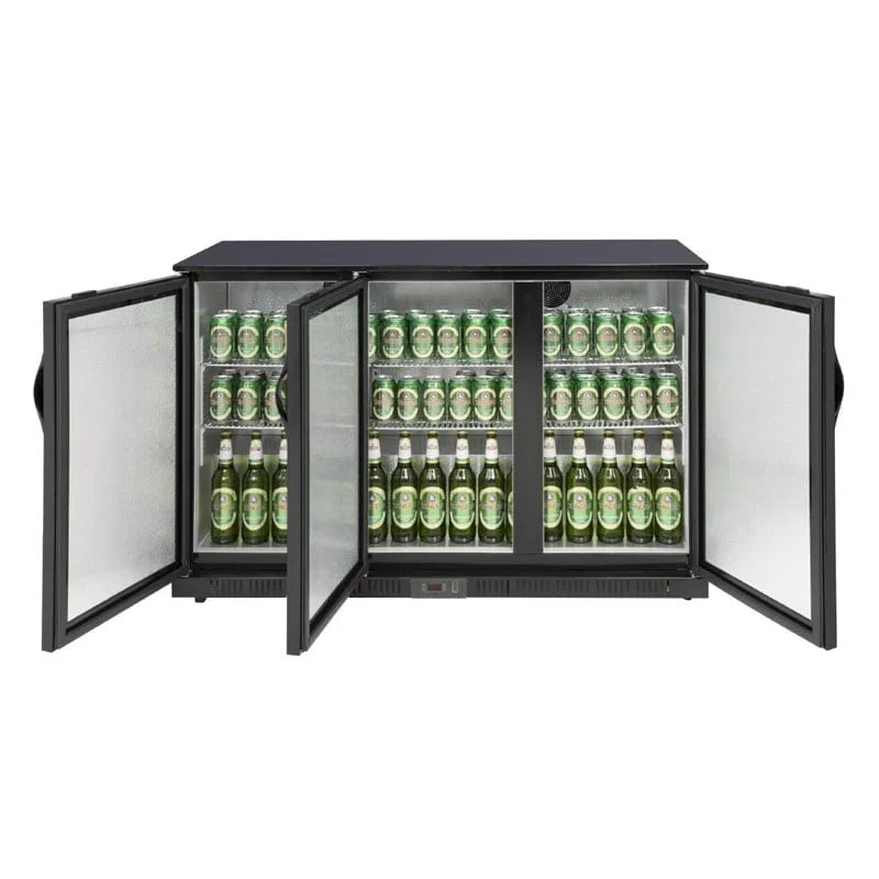 Polar G-Serie Barkühlschrank mit drei Türen, 320 L