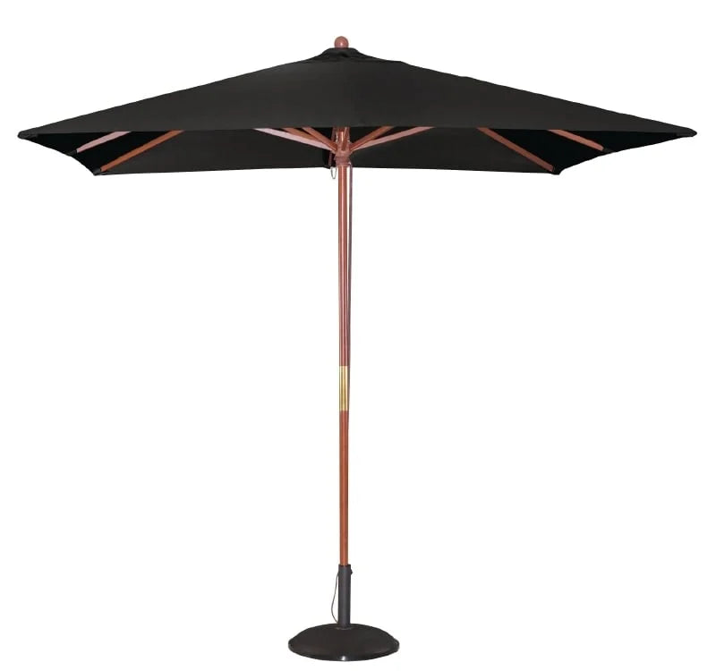 Bolero Sonnenschirm quadratisch - 2500x2500 mm - schwarz