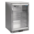 Polar Serie G Edelstahl Barkühlschrank mit Klapptür 138L