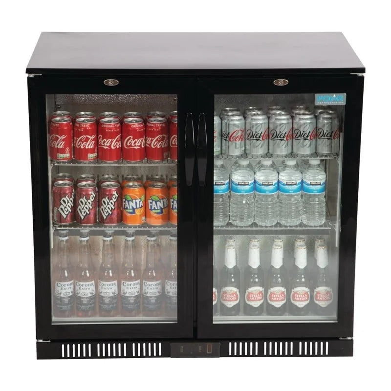 Polar Serie G Barkühlschrank mit 2 Klapptüren 198L