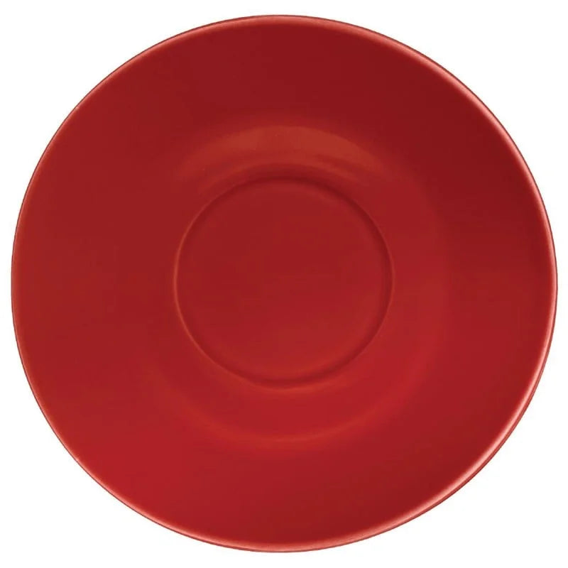 Olympia Cafe Untertassen rot 158 mm - 12 Stk.