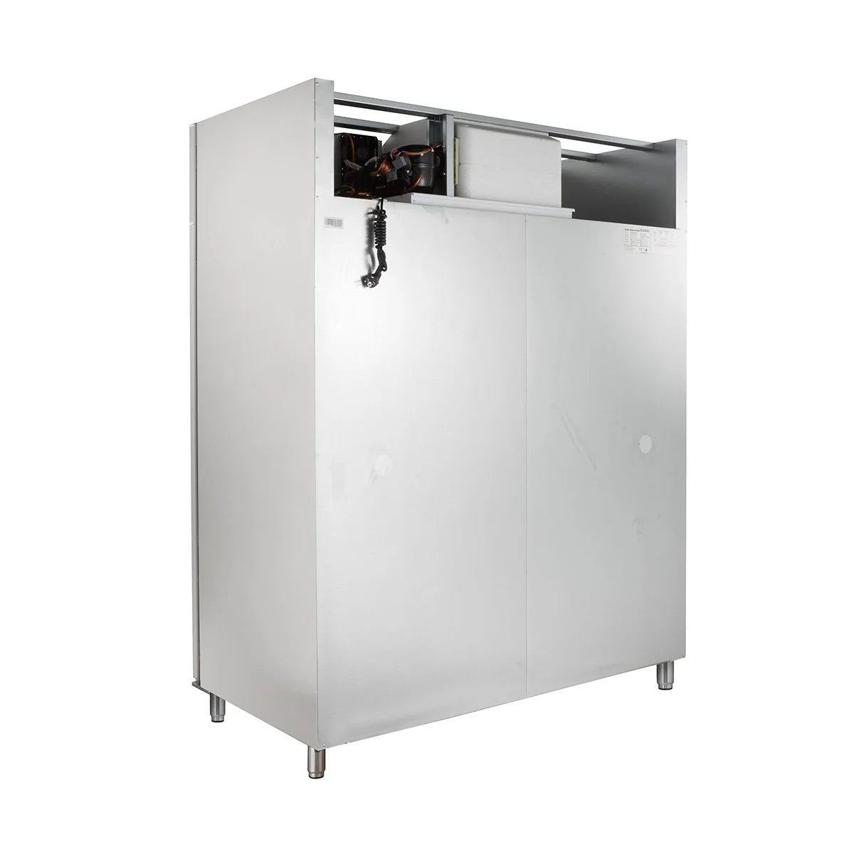Gastronomie Tiefkühlschrank ECO 1400 GN 2/1 Monoblock, 1350 Liter Kühlraumvolumen, 6 verstellbare Einlegeböden, Robuste Bauweise, Edelstahl