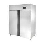 Gastronomie Kühlschrank ECO 1400 GN 2/1 Monoblock, 1350 Liter Kühlraumvolumen, 6 verstellbare Einlegeböden, Robuste Bauweise, Edelstahl
