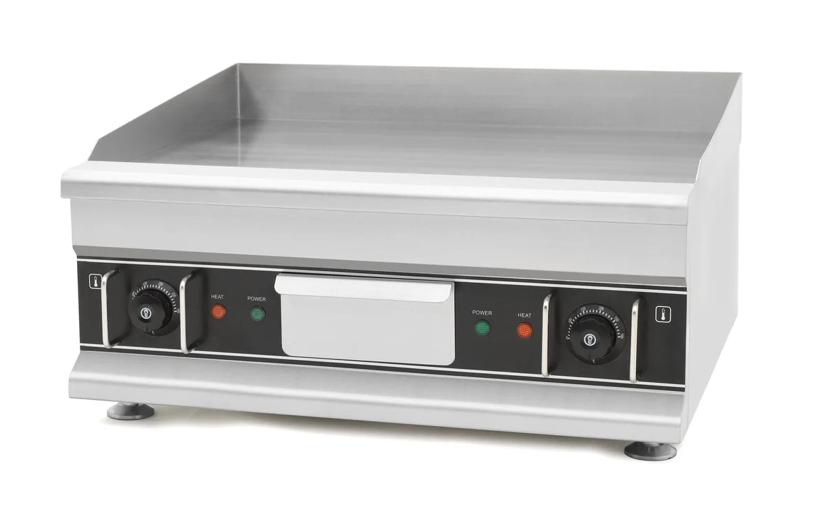 Elektro-Grillplatte Eco 596x398 glatt, verchromt - Tischgerät