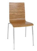 Bolero Esszimmerstühle Buchenfurnier Zebrano - 4 Stück