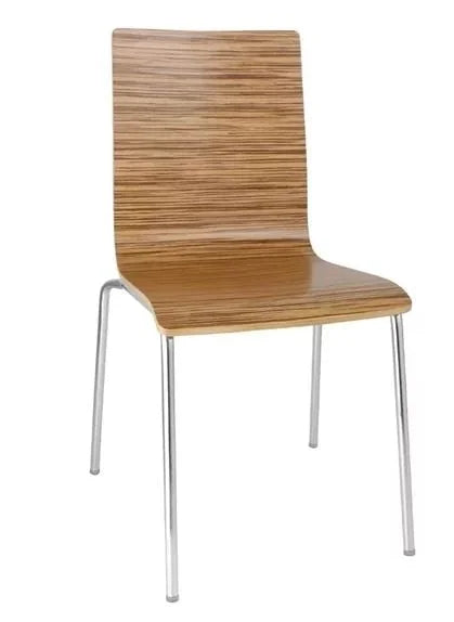 Bolero Esszimmerstühle Buchenfurnier Zebrano - 4 Stück