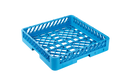 Spülkorb 500x500 mm ohne Aufteilung, grobmaschig, blau