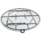 Bolero runder Klapptisch weiß 183cm