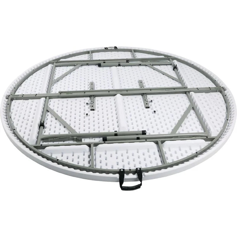 Bolero runder Klapptisch weiß 183cm
