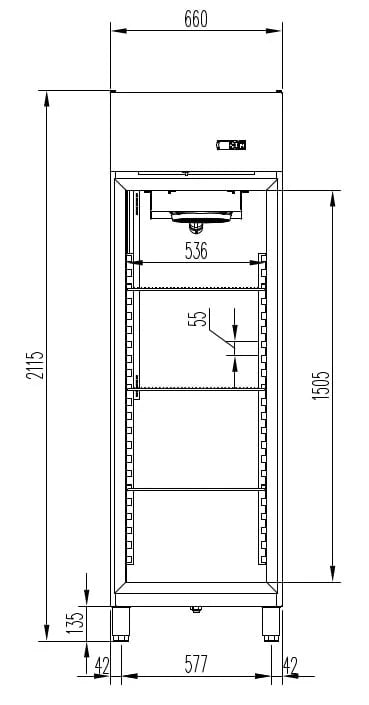 Kühlschrank Profi 700 GN 2/1