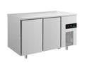 A&S Kühltisch -2 bis +8°C 1400x700x850mm mit 2 Türen