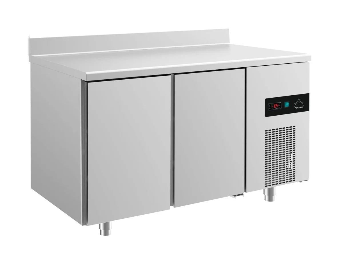A&S Kühltisch -2 bis +8°C 1400x700x850mm mit 2 Türen u. Aufkantung