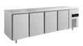 A&S Kühltisch -2 bis +8°C 2330x700x850mm mit 4 Türen (4TTTT)