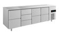A&S Kühltisch -2 bis +8°C 2330x700x850mm mit 3x zwei Schubladen und 1x drei Schubladen (4ZDZZ)