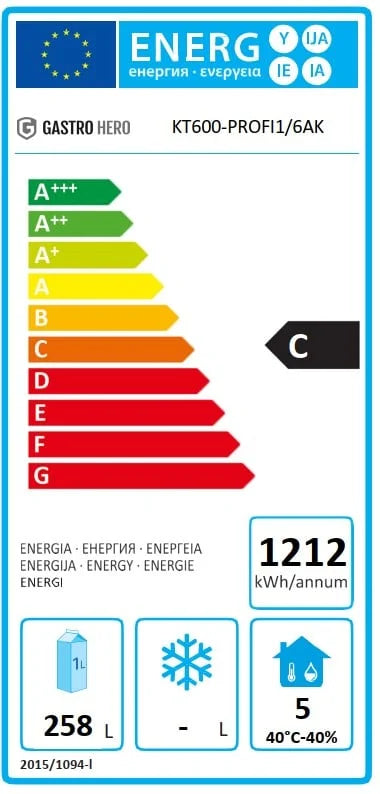 Kühltisch Profi 600 1/6 Superior mit Aufkantung