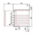 Kühltisch Profi 2/0 Superior mit Aufkantung - GN 1/1