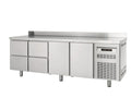 Kühltisch Profi 2/4 Superior mit Aufkantung - GN 1/1