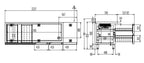 Kühltisch Profi 2/4 Superior mit Aufkantung - GN 1/1