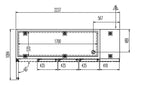 Kühltisch Profi 4/0 Superior mit Aufkantung - GN 1/1