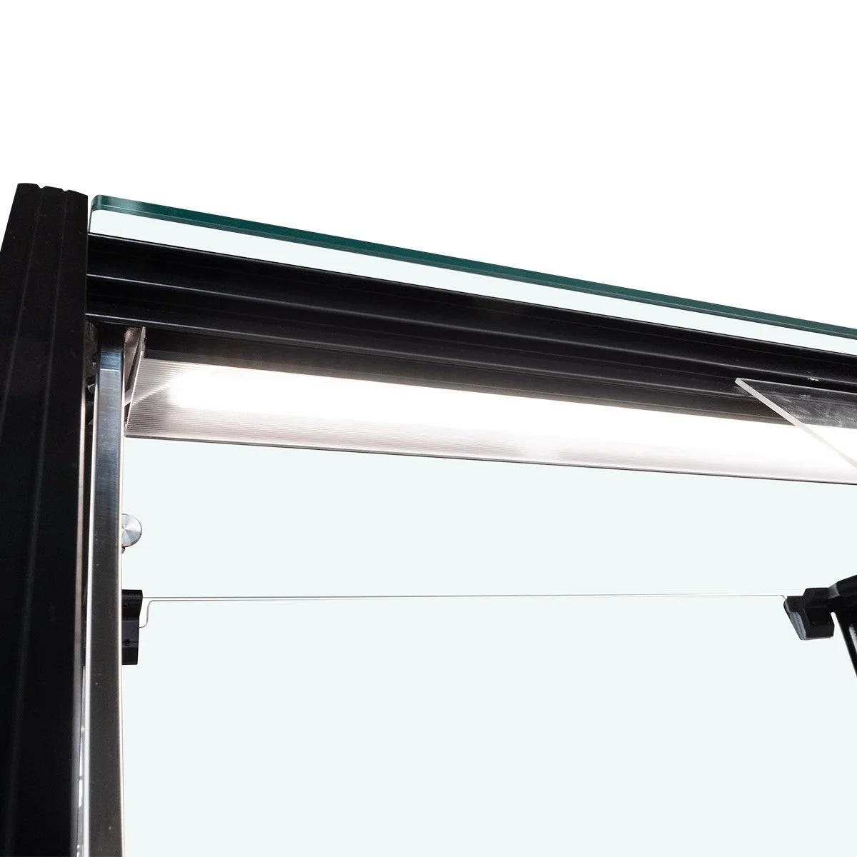 Kühltheke TITAN 997 mm schwarz, LED-Beleuchtung, gekühlter Unterbau