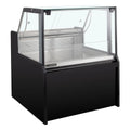 Kühltheke TITAN 1935 mm schwarz, LED-Beleuchtung, gekühlter Unterbau