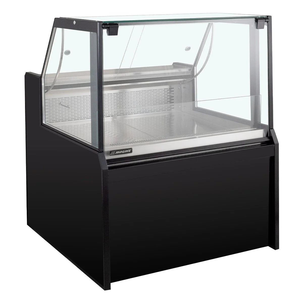 Kühltheke TITAN 1935 mm schwarz, LED-Beleuchtung, gekühlter Unterbau