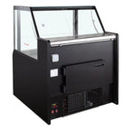 Kühltheke TITAN 1935 mm schwarz, LED-Beleuchtung, gekühlter Unterbau