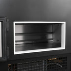 Kühltheke TITAN 1935 mm schwarz, LED-Beleuchtung, gekühlter Unterbau