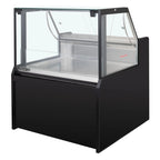 Kühltheke TITAN 1935 mm schwarz, LED-Beleuchtung, gekühlter Unterbau