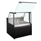 Kühltheke TITAN 1935 mm schwarz, LED-Beleuchtung, gekühlter Unterbau