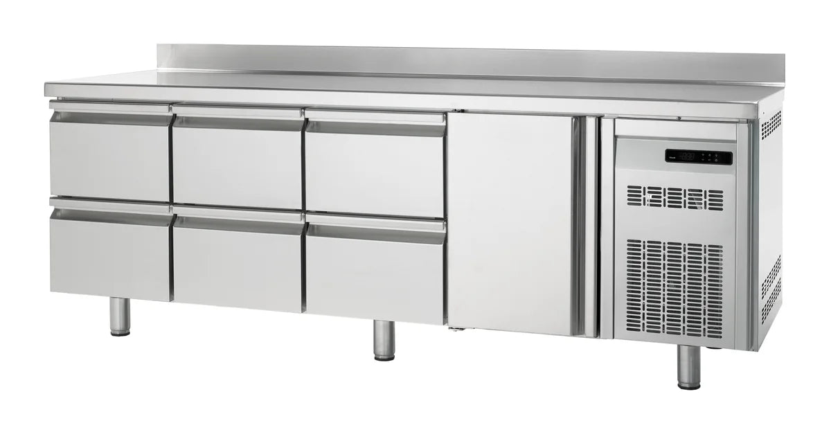 Bäckereikühltisch Premium 1/6 mit Aufkantung