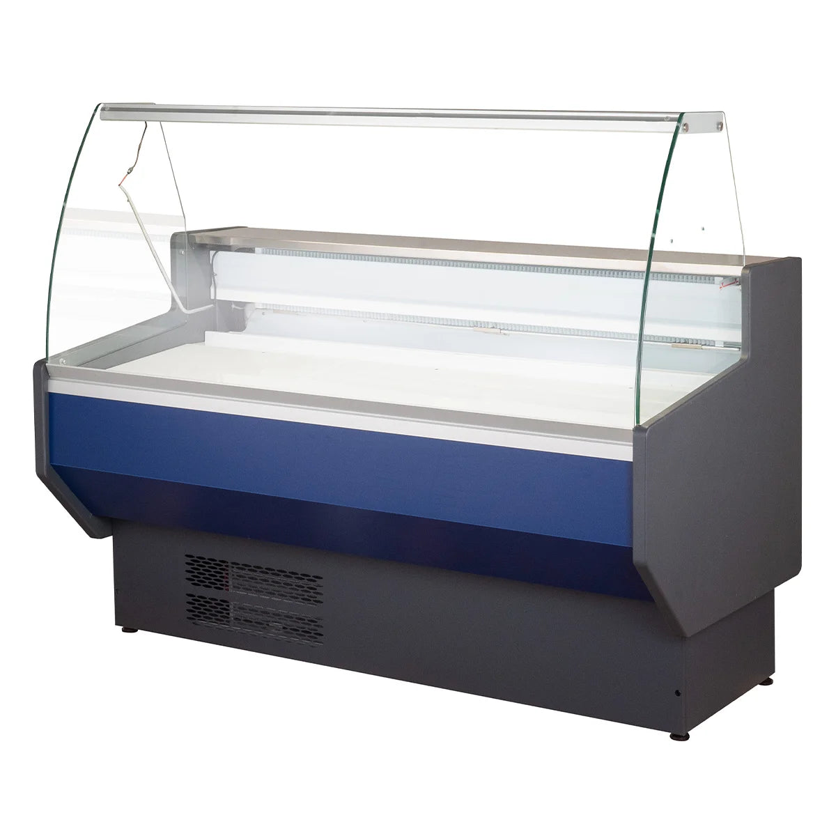 Kühltheke PROFI 100 - rundes Frontglas, 1050 mm, mit LED-Beleuchtung