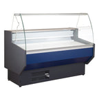 Kühltheke PROFI 250 - rundes Frontglas, 2525 mm, mit LED-Beleuchtung