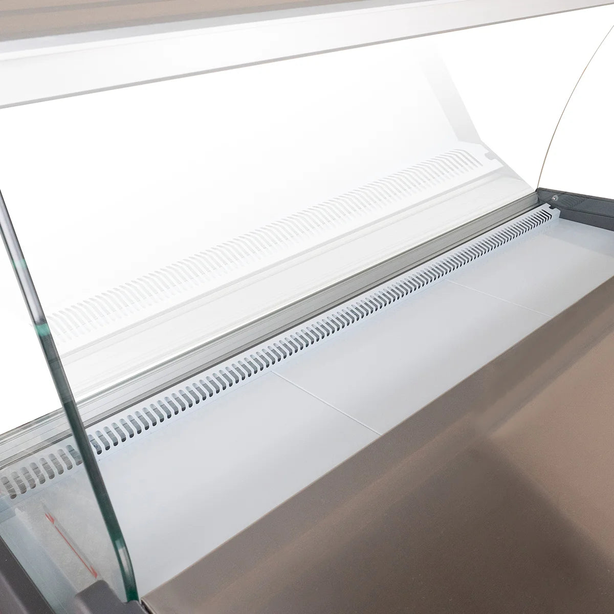 Kühltheke PROFI 250 - rundes Frontglas, 2525 mm, mit LED-Beleuchtung