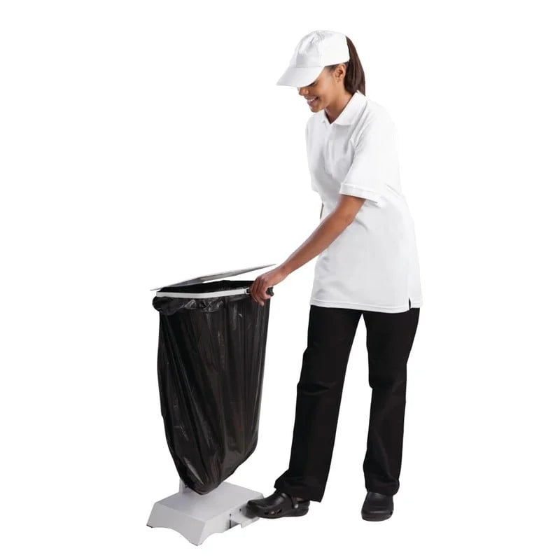Jantex Abfallsackhalter weiß