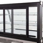 Kühlvitrine ECO 160 Liter, 880 mm, mit LED-Beleuchtung und 2 Ablagen