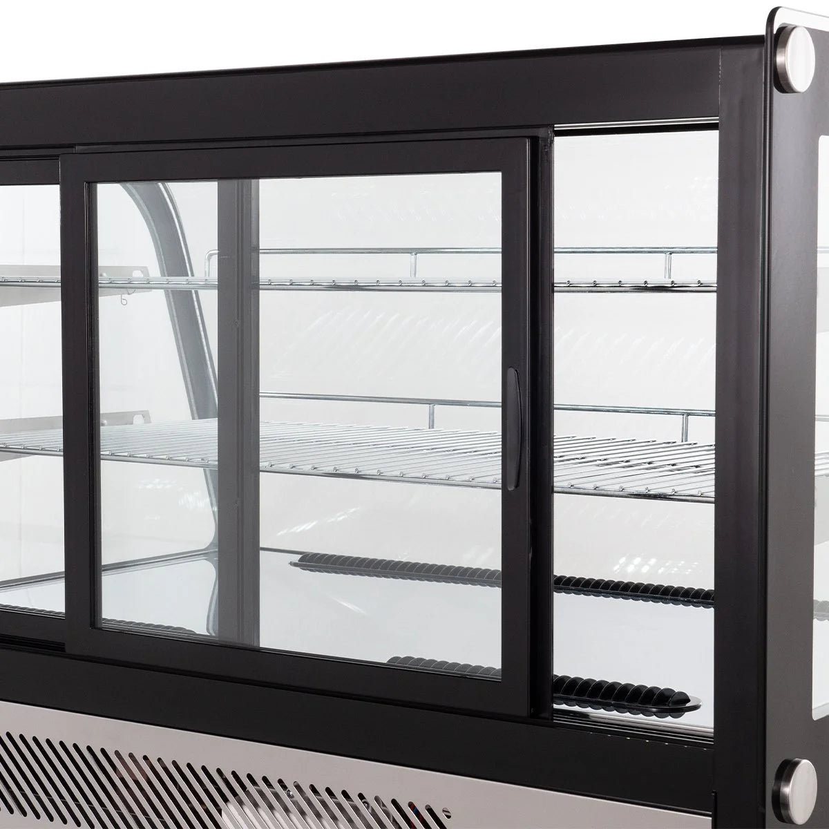 Kühlvitrine ECO 160 Liter, 880 mm, mit LED-Beleuchtung und 2 Ablagen