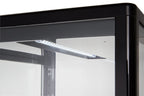 Kühlvitrine ECO 58 Liter, LED-Beleuchtung, 2 Roste, schwarz