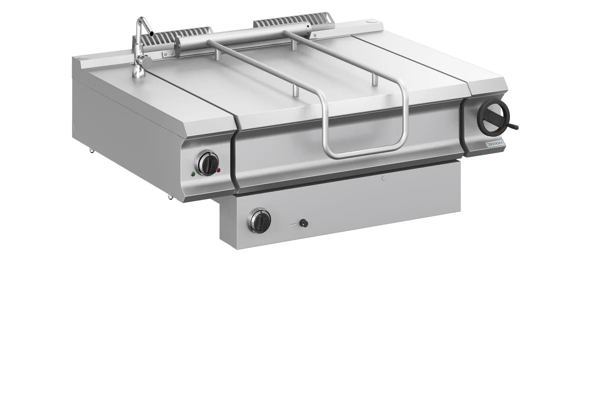 Gas Kippbratpfanne Dexion Lux 980 - 120/90 80 Liter - handbetriebene Neigung - Tischgerät