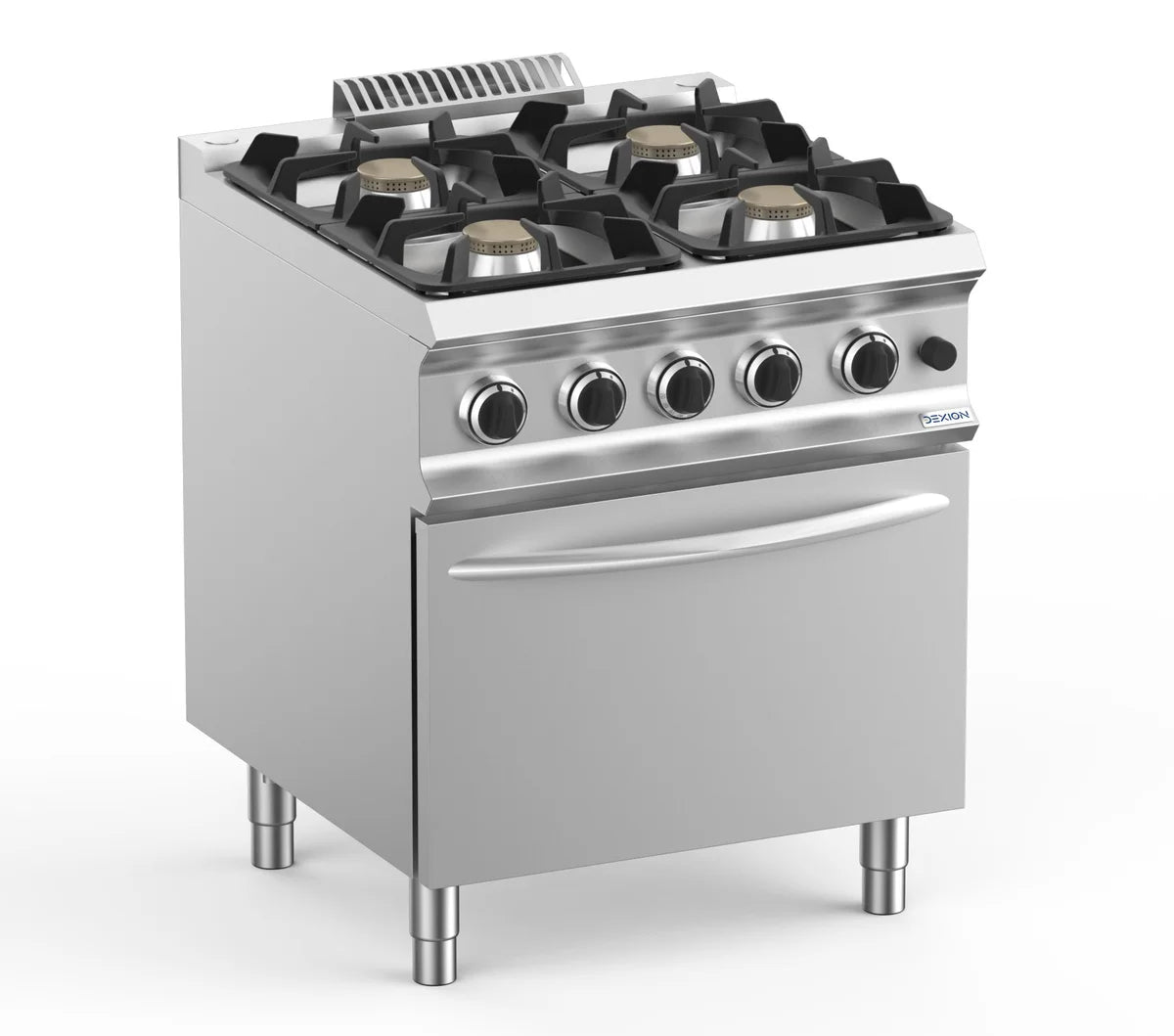 Gasherd Dexion Lux 700 - 70/73 mit Gasbackofen - 4 Kochstellen - 28 kW
